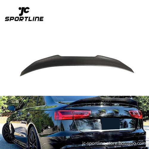 Carbon Fiber Ducktail Spoiler for Audi A6 C7 S6 Sedan 2012-2018